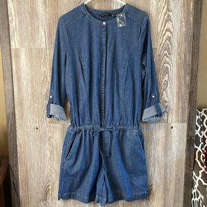H by Halston blue jean romper, 12